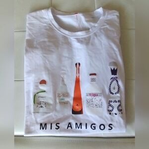 NWOT Funny Tequila Tee "Mis Amigos"